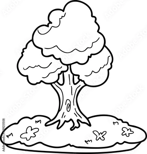 Fototapeta Tree, nature, Earth Day, illustration