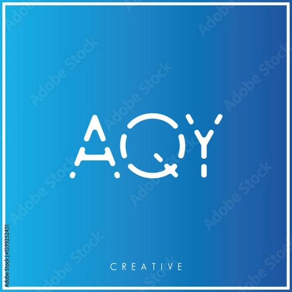 Obraz AQY Creative Latter Logo Design. By Custom Branding Logo. Creative Logo Design. Logo Template. Vector illustration. Modern Design. Monogram Design