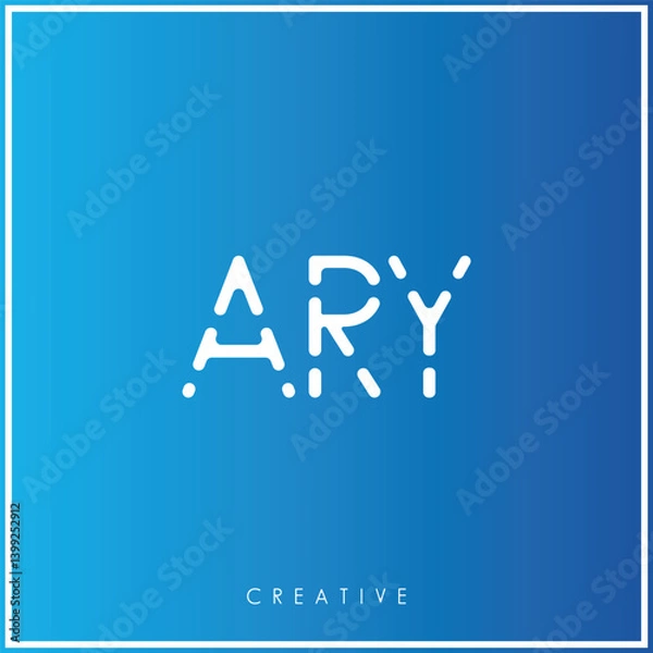 Obraz ARY Creative Latter Logo Design. By Custom Branding Logo. Creative Logo Design. Logo Template. Vector illustration. Modern Design. Monogram Design