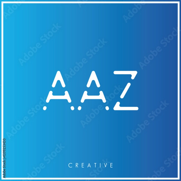 Obraz AAZ Creative Latter Logo Design. By Custom Branding Logo. Creative Logo Design. Logo Template. Vector illustration. Modern Design. Monogram Design