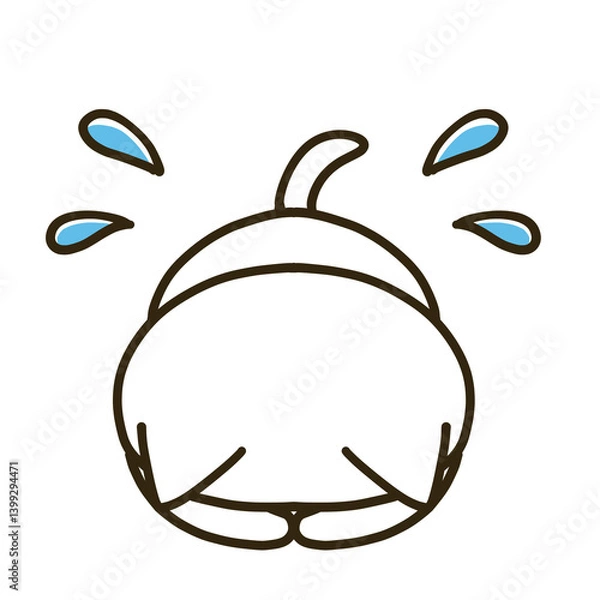 Obraz 土下座する白猫