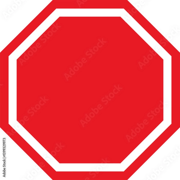 Obraz stop sign vector