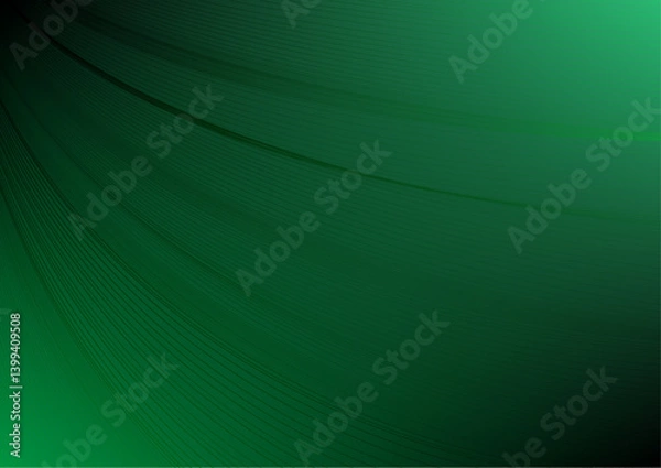 Fototapeta Elegant Gradient A sophisticated gradient background, transitioning seamlessly between shades of emerald green, accented with subtle, dynamic lines.