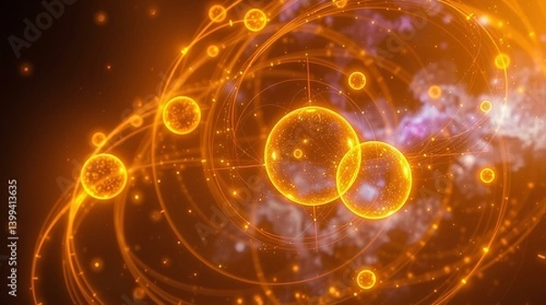 Fototapeta Atomic Orbitals: A Visualization of Subatomic Energy