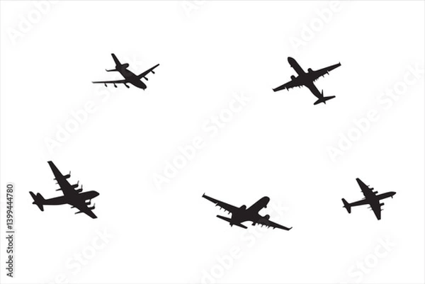 Obraz  Airplane silhouette