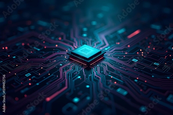 Fototapeta computer circuit board