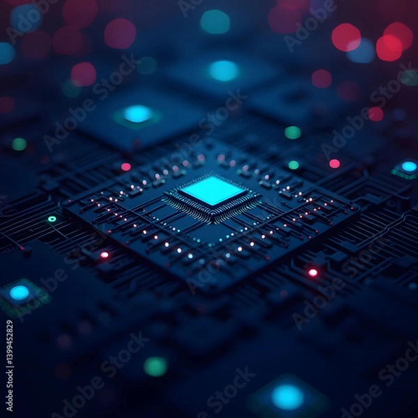 Fototapeta electronic circuit board