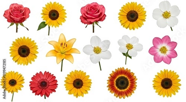 Fototapeta Floral Symphony AI Generated