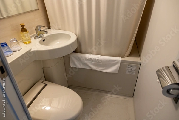 Obraz ビジネスホテルのバスルーム