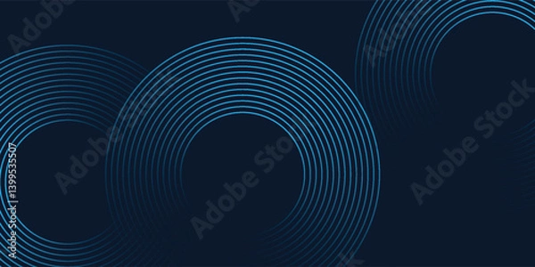 Obraz Futuristic abstract background. Glowing circle line design. Modern shiny blue and pink geometric lines pattern. Future technology concept.  vector illustration eps10