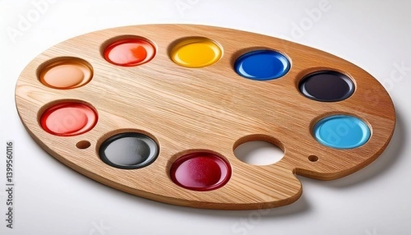 Obraz palette with paints