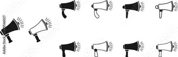 Fototapeta megaphone symbol icon in vector