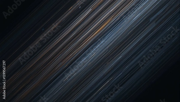 Fototapeta Subtle diagonal light lines on dark for creative agency site