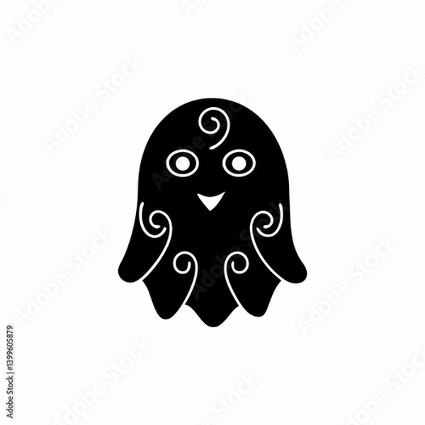 Obraz creative details Ghost Icon Vector Illustration 