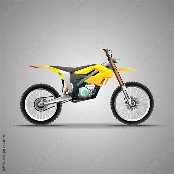 Obraz Electric, motorcycle. E-bike.