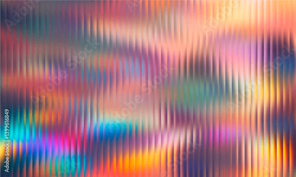 Fototapeta Glowing Crystal Vector Illustration with Sparkling Light Effects, Mystical and Abstract Design