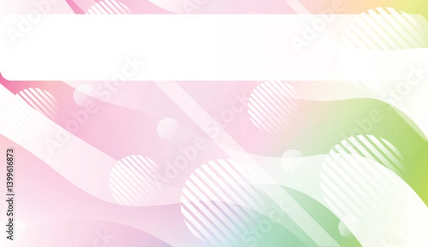 Fototapeta Abstract Waves, Line, Geometric Shape. Futuristic Technology Style Background. For Creative Templates, Cards, Color Covers Set. Vector Illustration with Color Gradient.