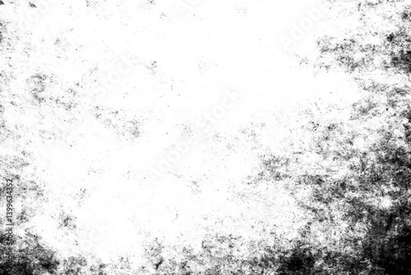 Fototapeta Abstract grunge black and white distressed texture background