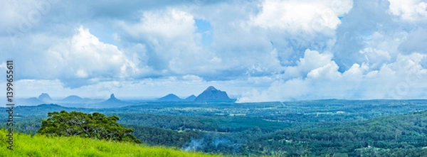 Fototapeta Glass House Montain National Park in Queenslanmd, australia