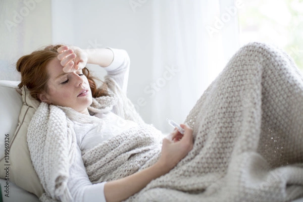 Fototapeta chora kobieta