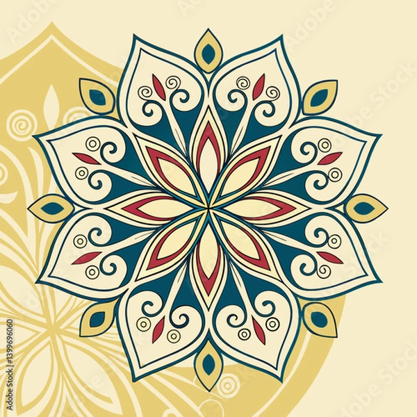 Obraz abstract floral design