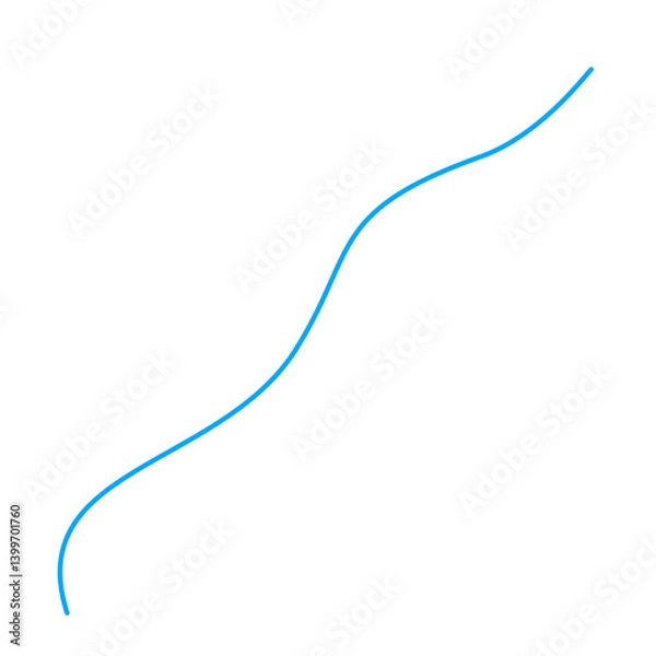 Obraz Blue Thread Illustration