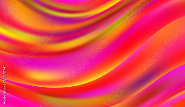 Obraz Light Pink, Yellow vector background with lamp shapes. A completely new color illustration in marble style. Brand new design for your ad