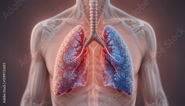 Obraz human lungs anatomy