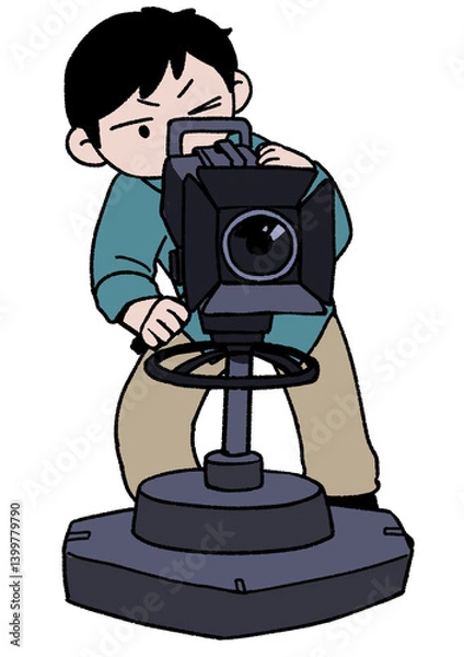 Fototapeta テレビカメラマン
