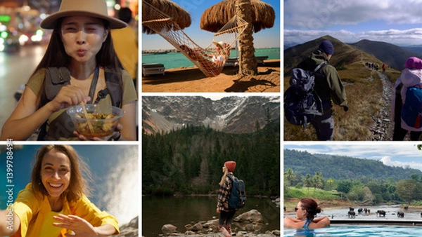 Obraz Multi Screen Tourism Video Wall