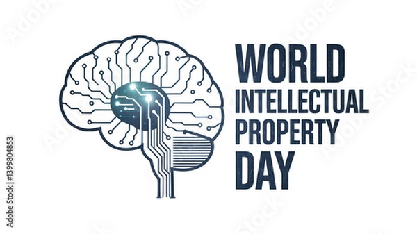 Obraz World Intellectual Property Day isolated on transparent background, Generative ai.