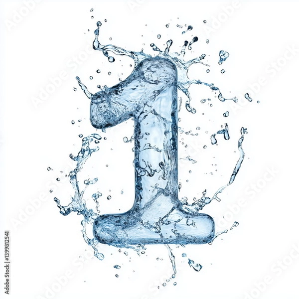 Obraz Water number "1"number 