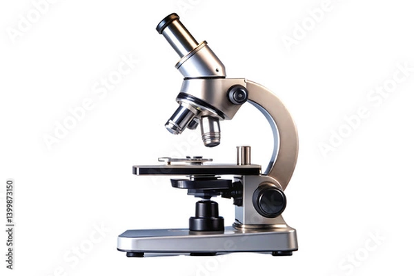 Fototapeta Premium Laboratory Microscope with Advanced Features for Research and Education  isolated on white background . A  Premium Laboratory Microscope  illustration on white
