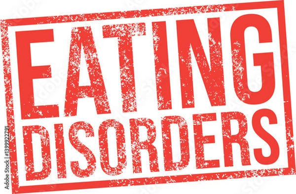 Obraz Eating Disorders. Vector Grunge Rubber Stamp.