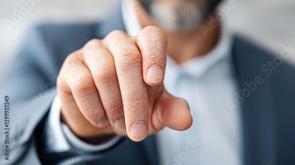 Fototapeta Engaging gesture of authority business meeting photograph indoor environment close-up view professional interaction