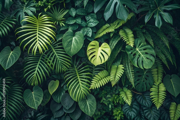 Obraz Fern leaves background