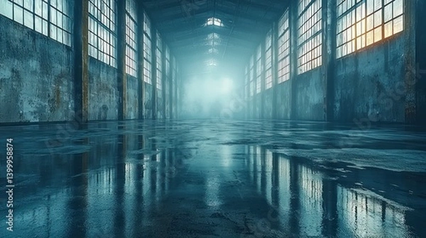 Fototapeta Photo of a large old warhouse