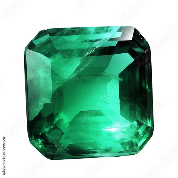 Fototapeta Emerald isolated on a transparent background