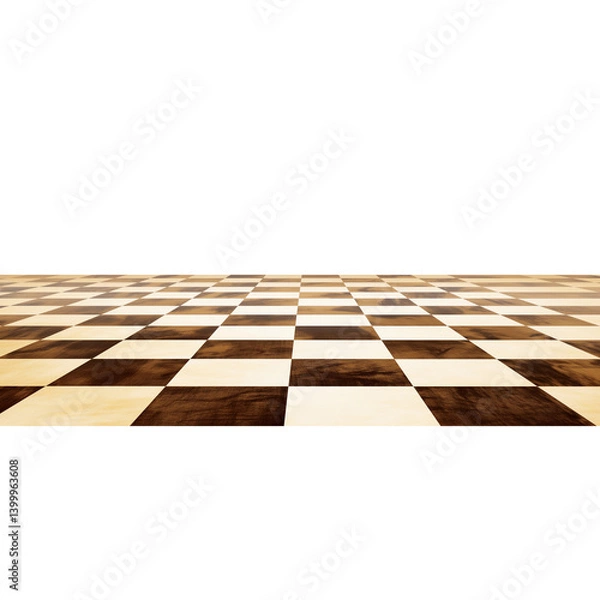 Obraz Chessboard isolated on a transparent background