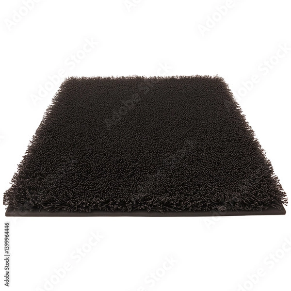 Obraz Black mat isolated on a transparent background