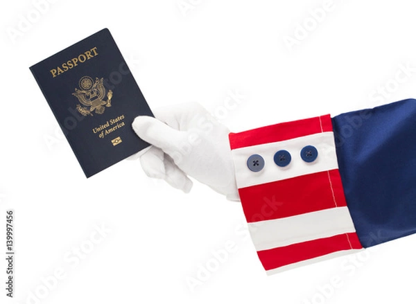 Fototapeta Uncle Sam Passport