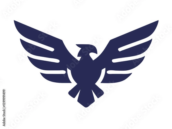 Fototapeta for eagle logo vector design 