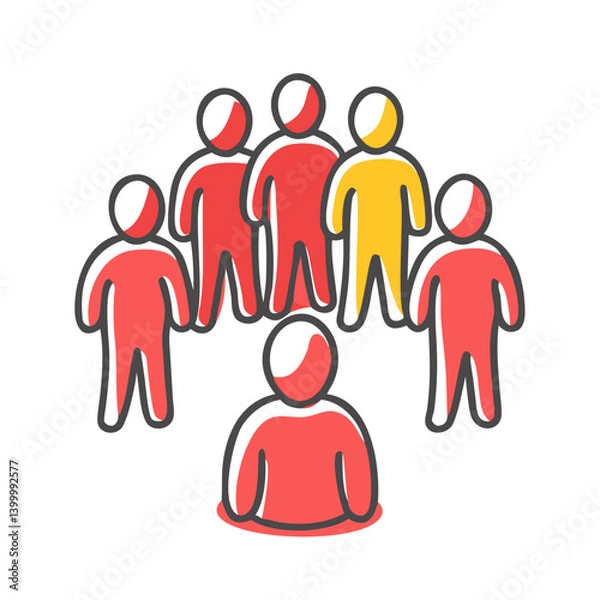 Fototapeta red team icon, red team vector illustration-simple illustration of red team, perfect for red team logos and icons