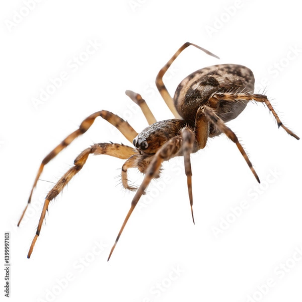 Fototapeta Spider Running Rapidly with Slightly Blurred Legs, Capturing Intense Speed and Dynamic Motion from a Frontal Perspective in Sharp Detail