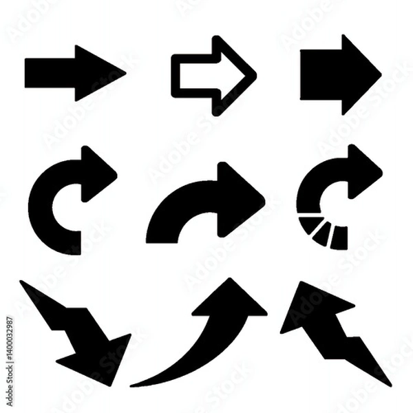 Fototapeta 矢印セット