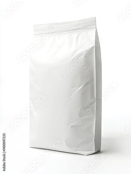 Fototapeta Plain White Package: A versatile container for various products, waiting to be branded and filled. Clean design.