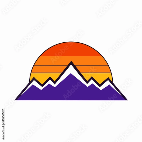 Obraz vector illustration of mountain