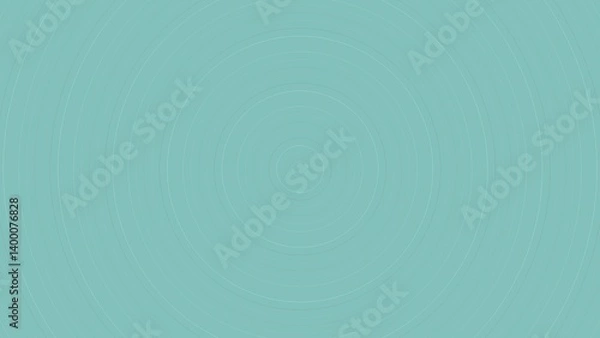 Obraz Light teal, concentric circles background