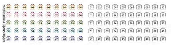 Obraz Gift, present, giveaway, numbering, Vector icon