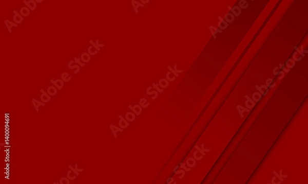 Fototapeta Abstract geometric red creative shape line with shadow backgrounds design for cover, banner, web, presentation.